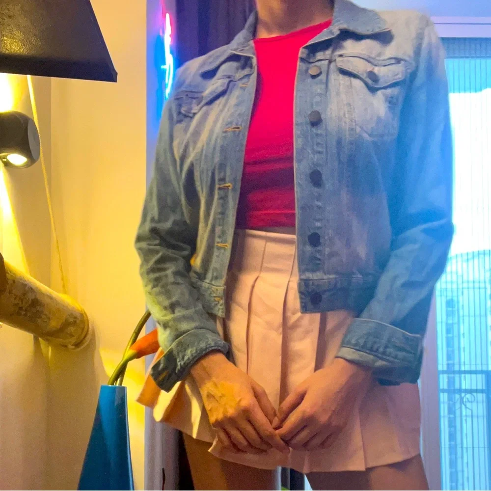 Forever 21 Blue Washed Denim Jacket - Picture 6 of 9